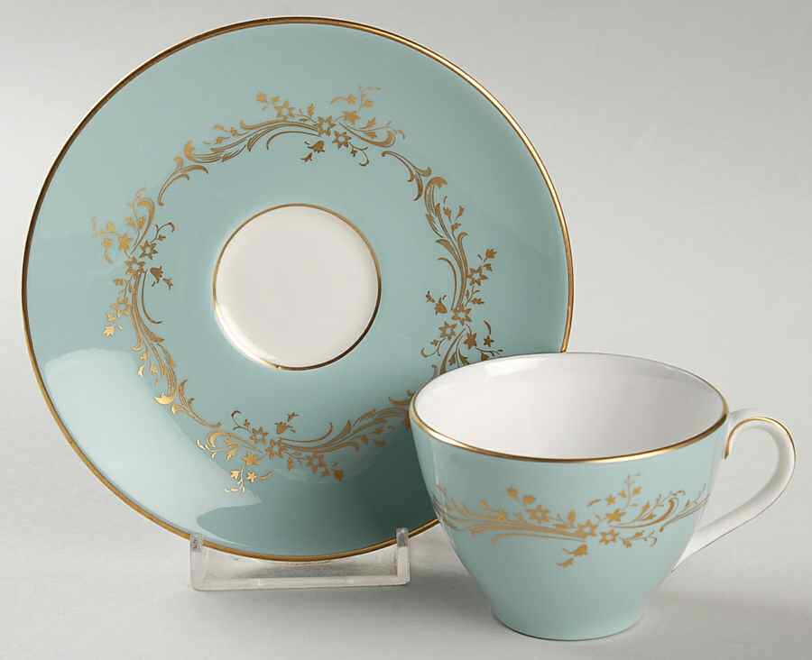 Melrose Flat Demitasse Cup & Saucer Set by Royal Doulton-1