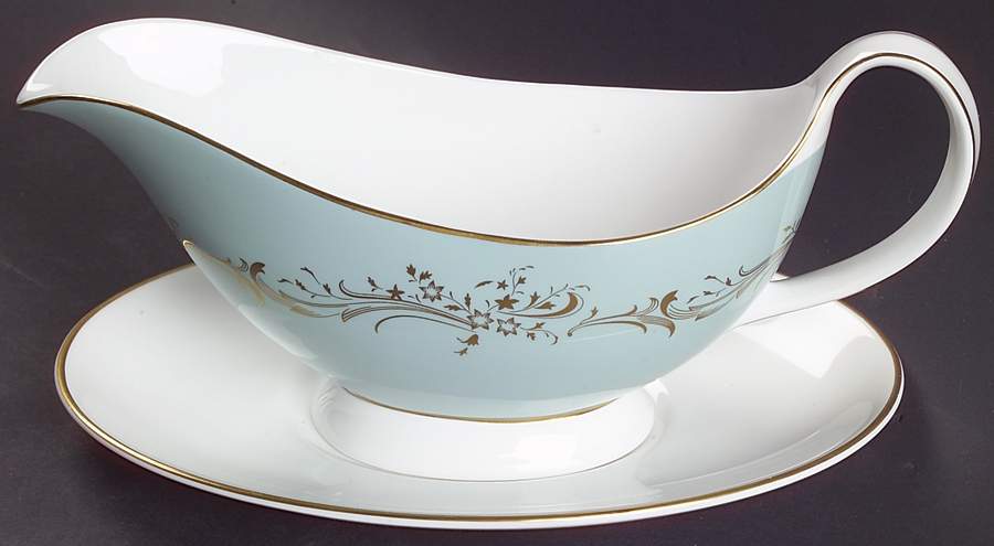 Melrose Gravy Boat & Underplate by Royal Doulton-1