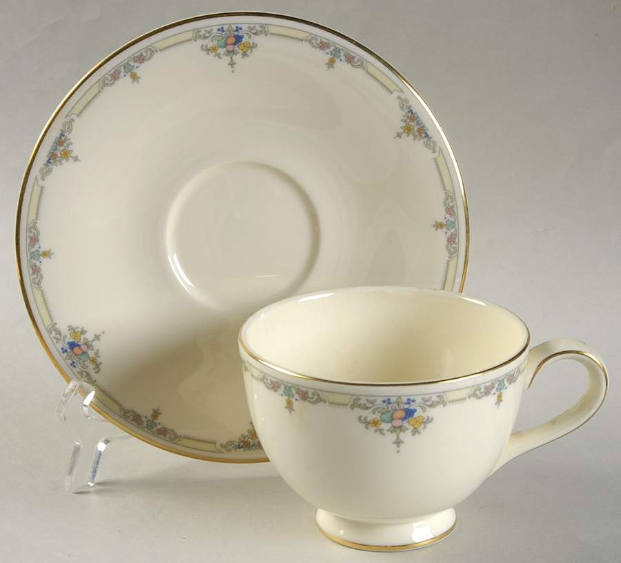 Melanie Footed Cup & Saucer Set by Royal Doulton-1