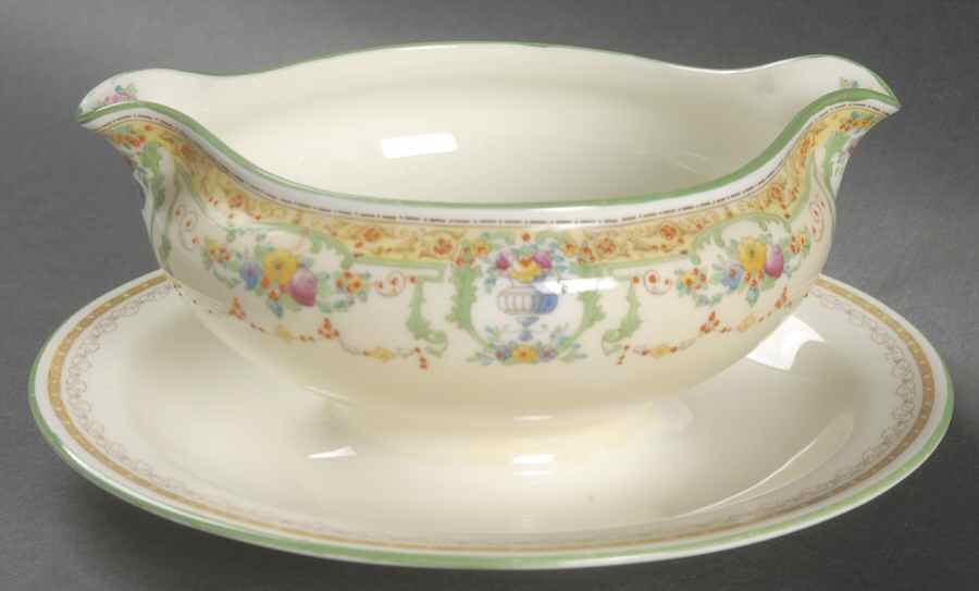 The Melfont Gravy Boat with Attached Underplate by Royal Doulton-1