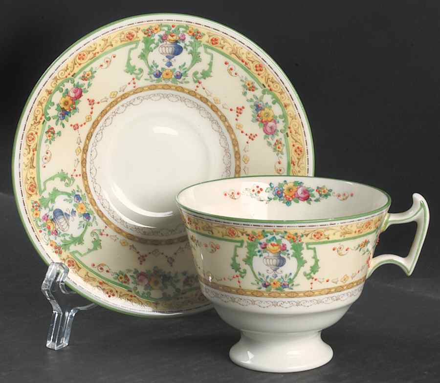 The Melfont Footed Cup & Saucer Set by Royal Doulton-1