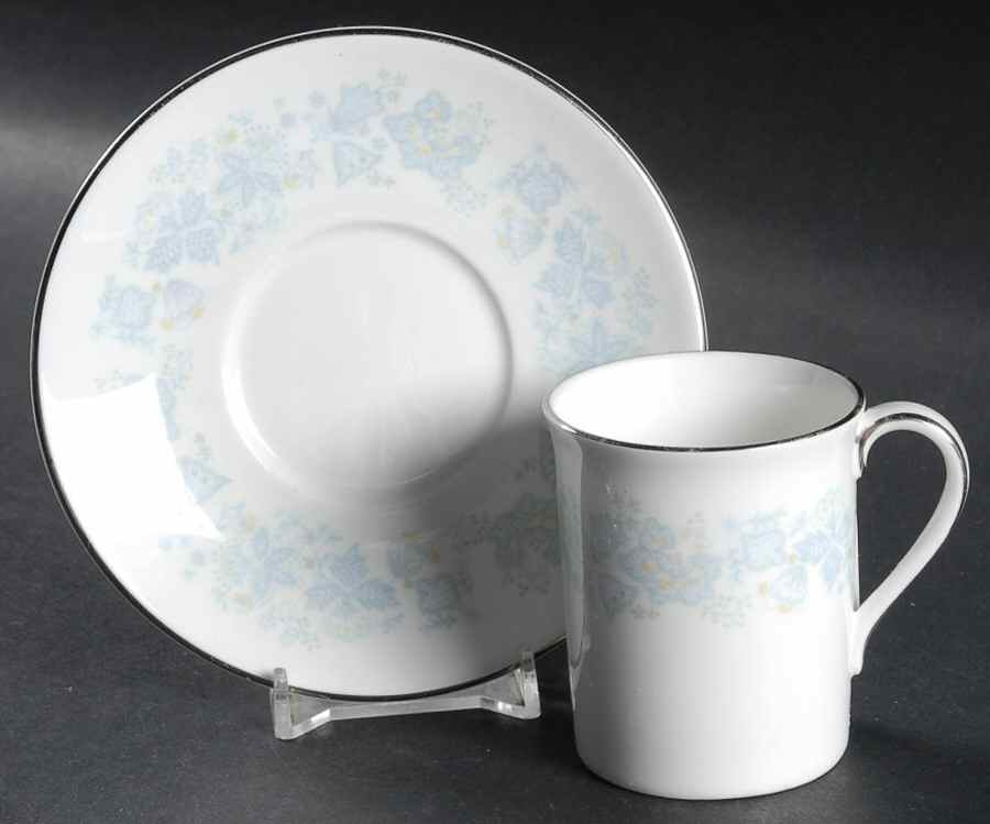 Meadow Mist Flat Demitasse Cup & Saucer Set by Royal Doulton-1