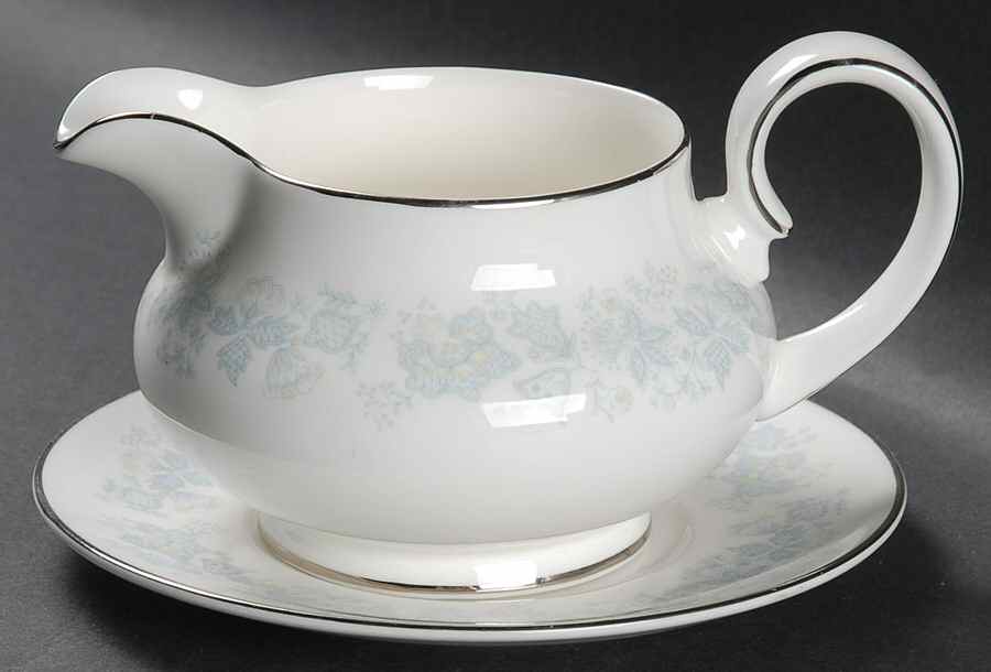 Meadow Mist Gravy Boat & Underplate by Royal Doulton-1