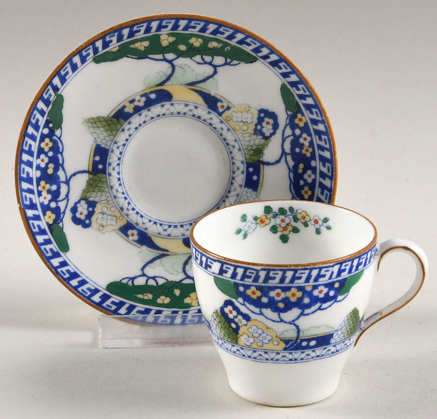Merryweather Demitasse Cup & Saucer Set by Royal Doulton-1
