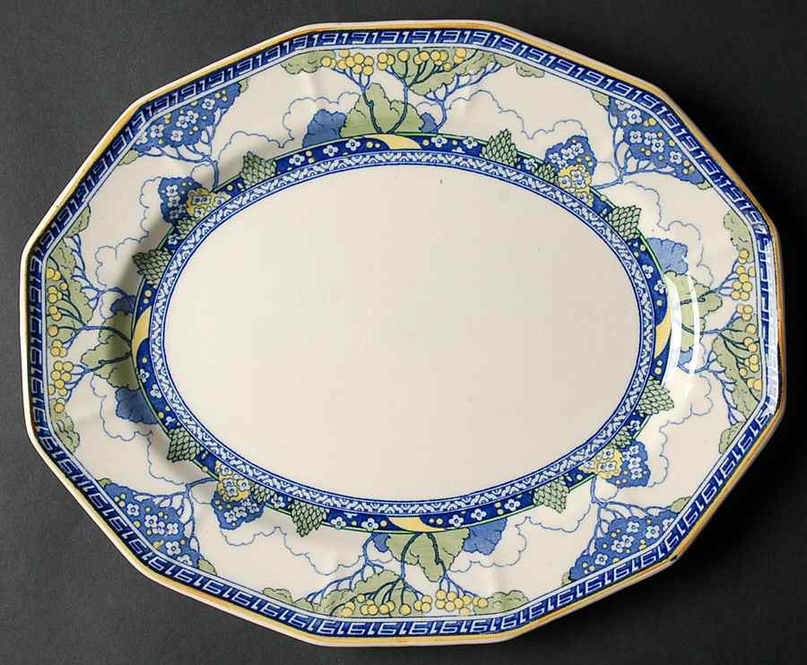 Merryweather 11" Oval Serving Platter by Royal Doulton-1