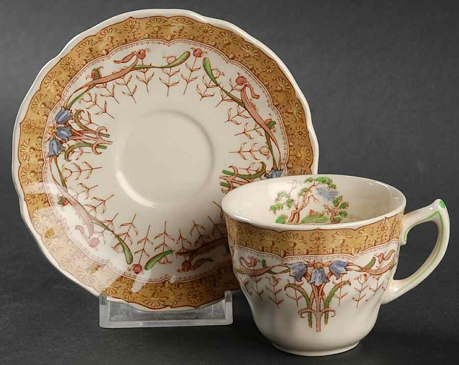 Michelham Flat Demitasse Cup & Saucer Set by Royal Doulton-1