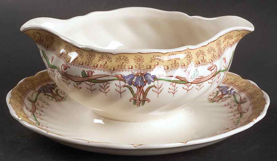 Michelham Gravy Boat with Attached Underplate by Royal Doulton-1