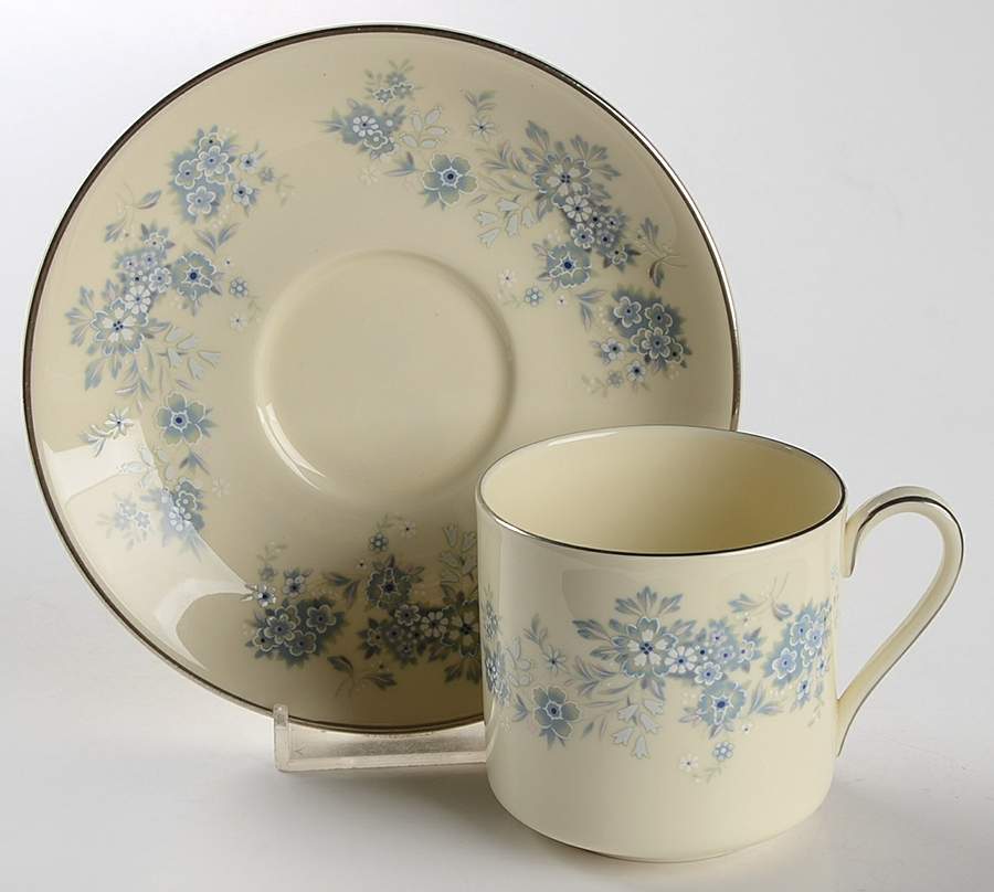 Michelle Flat Demitasse Cup & Saucer Set by Royal Doulton-1