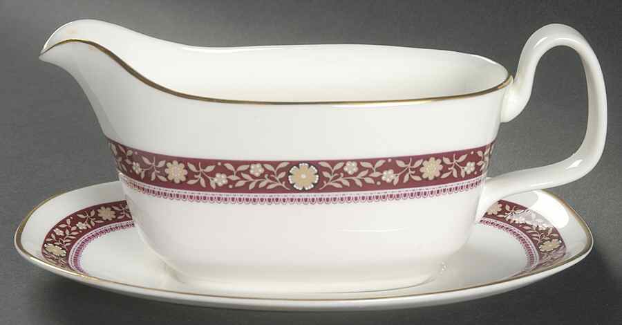 Minuet Gravy Boat & Underplate by Royal Doulton-1