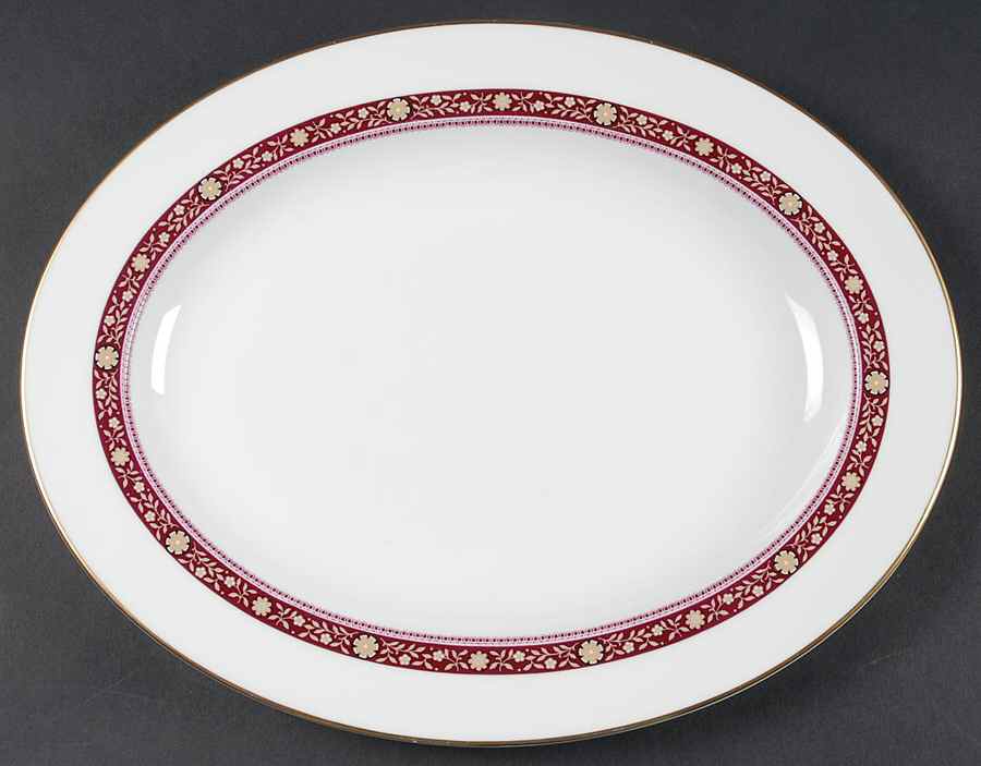 Minuet 13" Oval Serving Platter by Royal Doulton-1