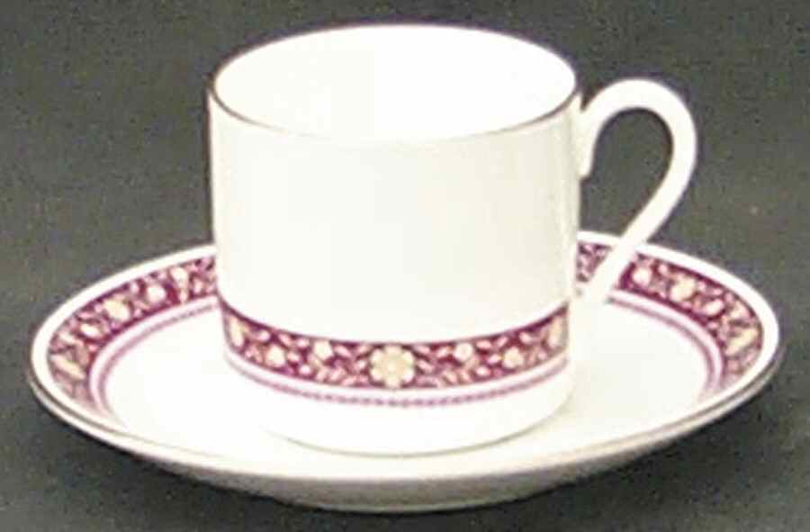 Minuet Flat Demitasse Cup & Saucer Set by Royal Doulton-1