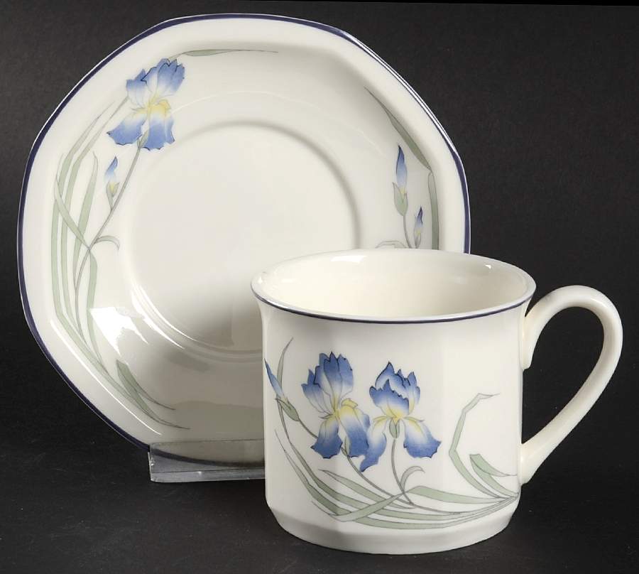 Minerva Flat Demitasse Cup & Saucer Set by Royal Doulton-1