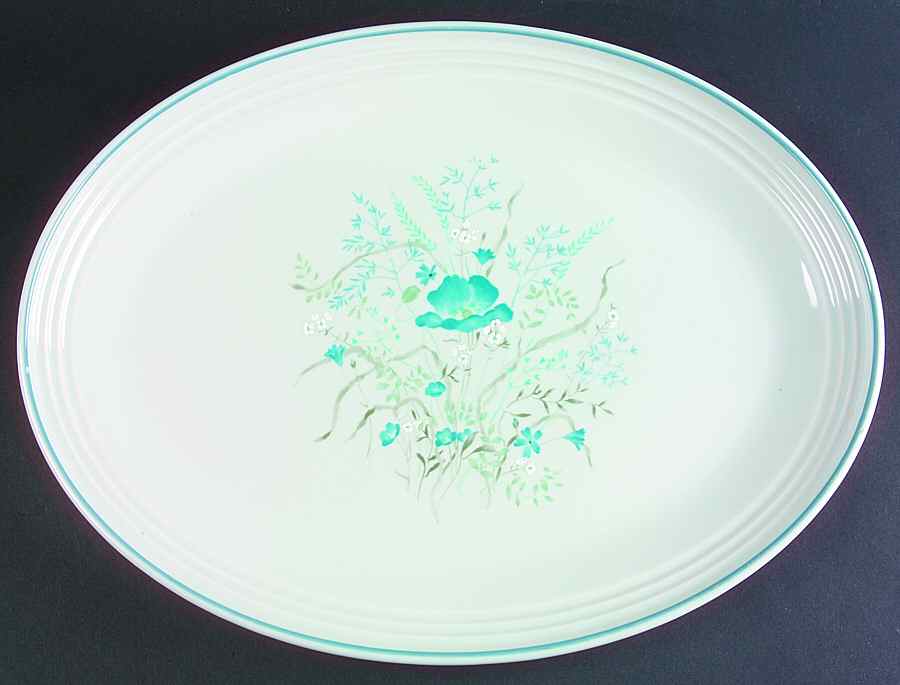 Morning Dew 16" Oval Serving Platter by Royal Doulton-1