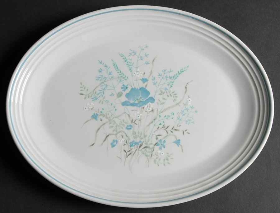 Morning Dew 13" Oval Serving Platter by Royal Doulton-1