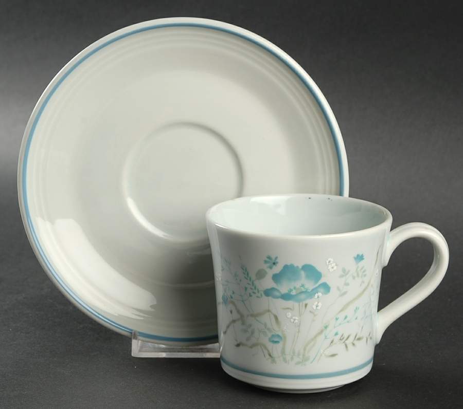 Morning Dew Flat Cup & Saucer Set by Royal Doulton-1