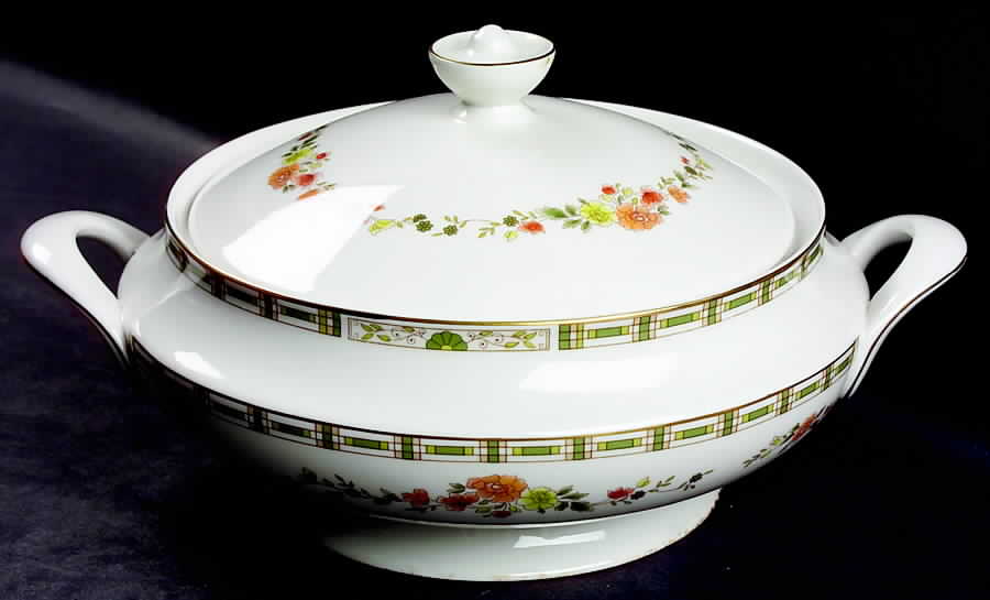 Mosaic Garden Round Covered Vegetable by Royal Doulton-1