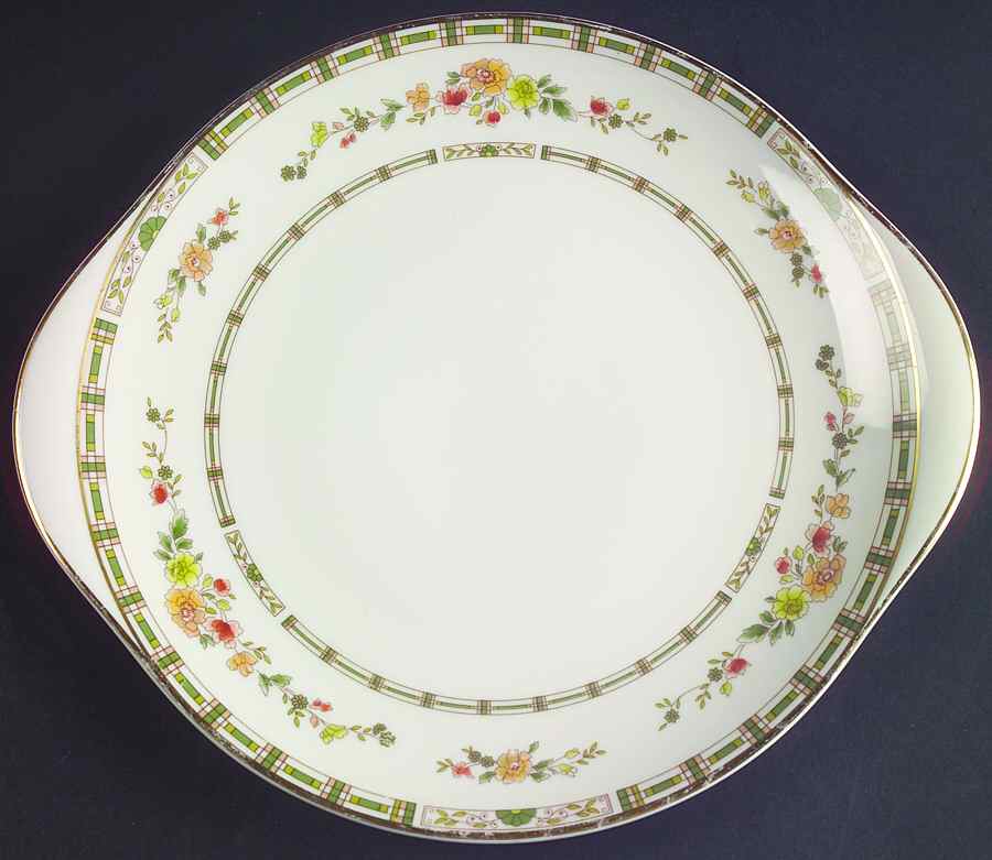 Mosaic Garden Handled Cake Plate by Royal Doulton-1