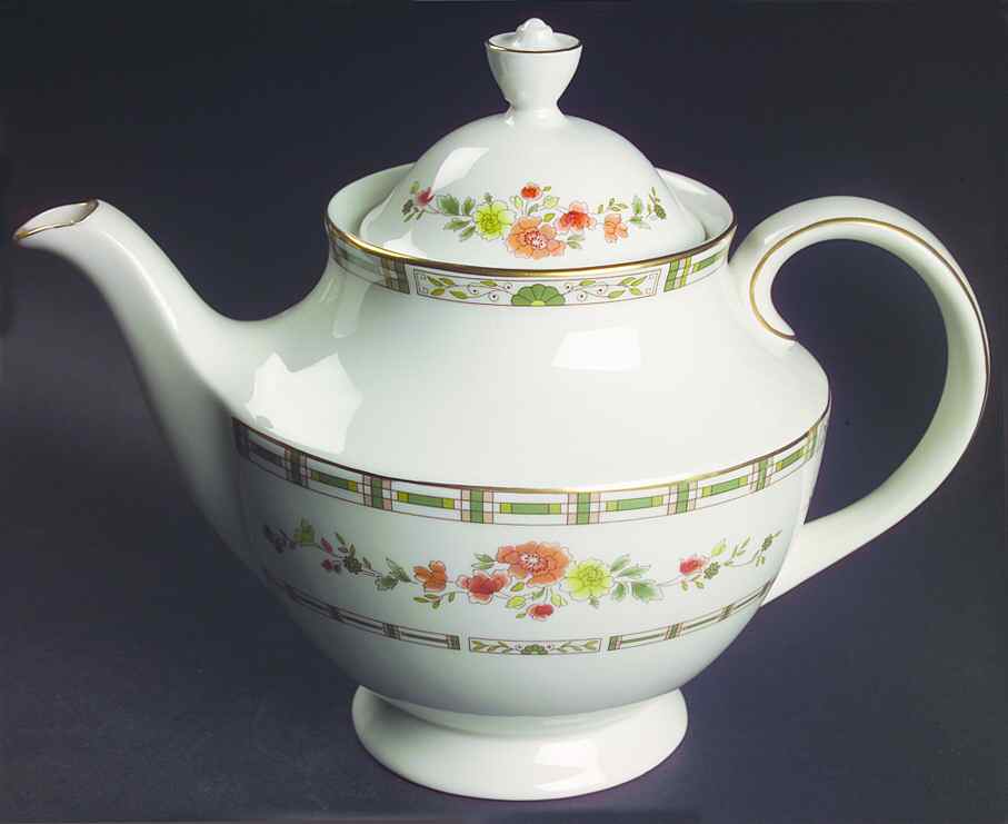 Mosaic Garden Teapot & Lid by Royal Doulton-1
