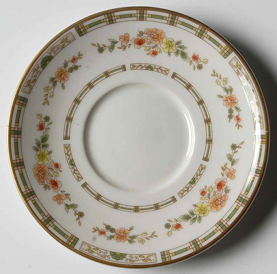 Mosaic Garden Saucer for Demitasse Cup by Royal Doulton-1