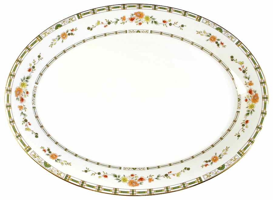 Mosaic Garden 16" Oval Serving Platter by Royal Doulton-1