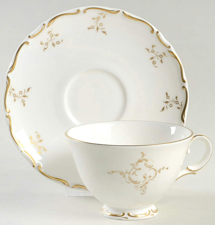 Monteigne Footed Cup & Saucer Set by Royal Doulton-1