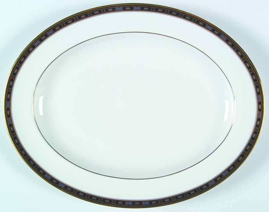 Monaco 13" Oval Serving Platter by Royal Doulton-1