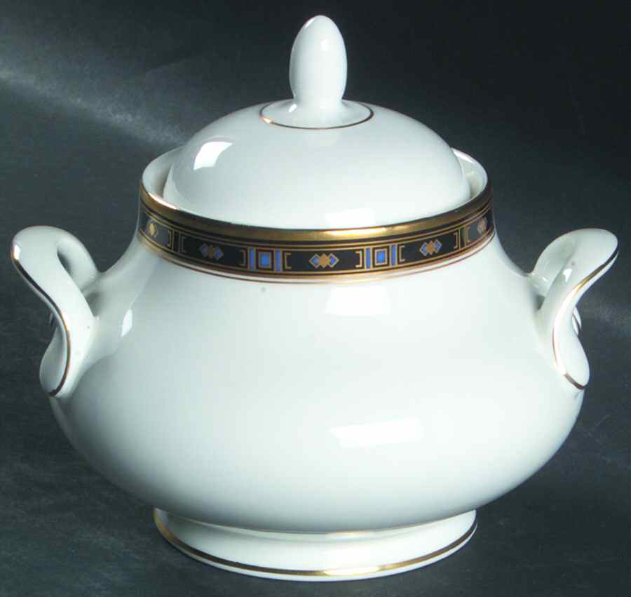 Monaco Sugar Bowl & Lid by Royal Doulton-1