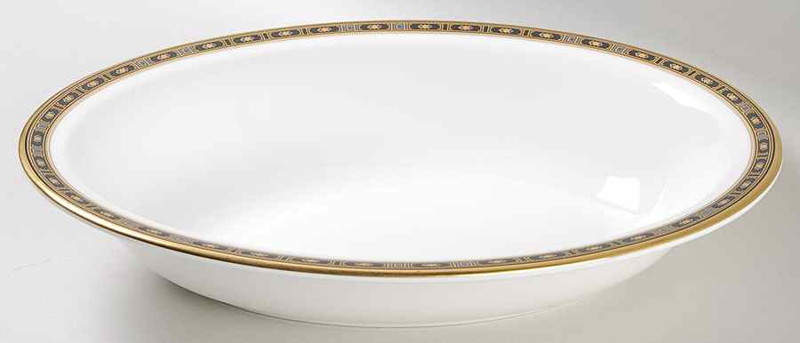 Monaco 10" Oval Vegetable Bowl by Royal Doulton-1