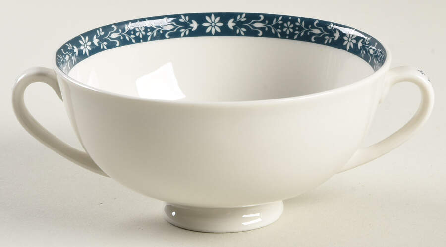 Moonstone Footed Cream Soup Bowl by Royal Doulton-1