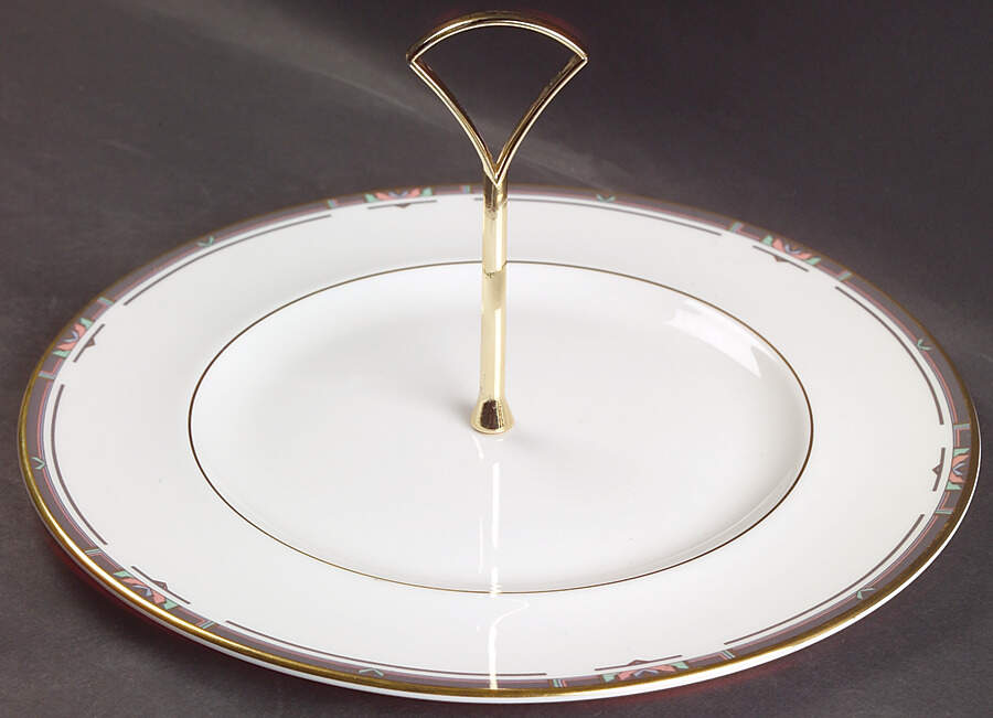 Musicale Round Serving Plate with Handle (DP) by Royal Doulton-1
