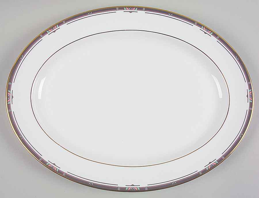 Musicale 16" Oval Serving Platter by Royal Doulton-1