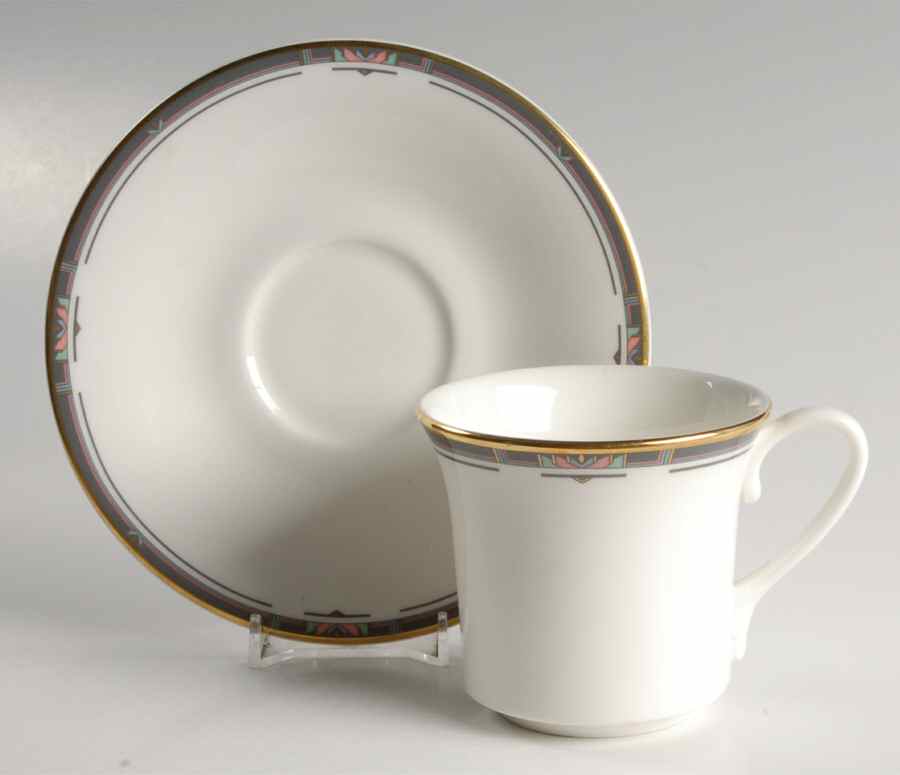Musicale Flat Cup & Saucer Set by Royal Doulton-1
