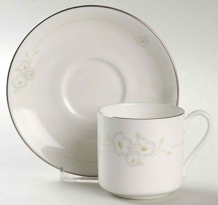 Mystique Flat Demitasse Cup & Saucer Set by Royal Doulton-1