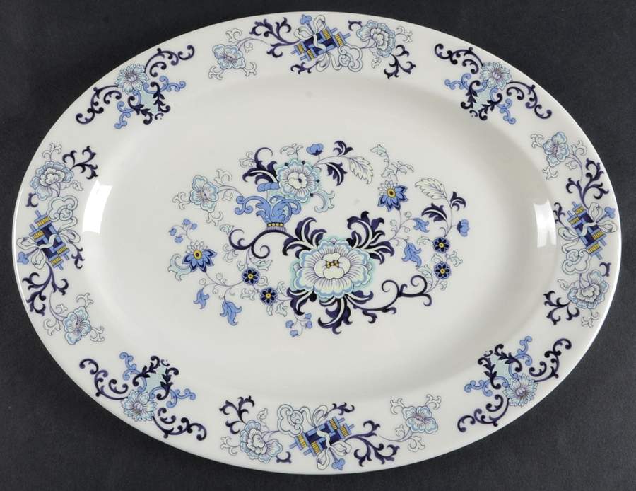 Nankin 13" Oval Serving Platter by Royal Doulton-1