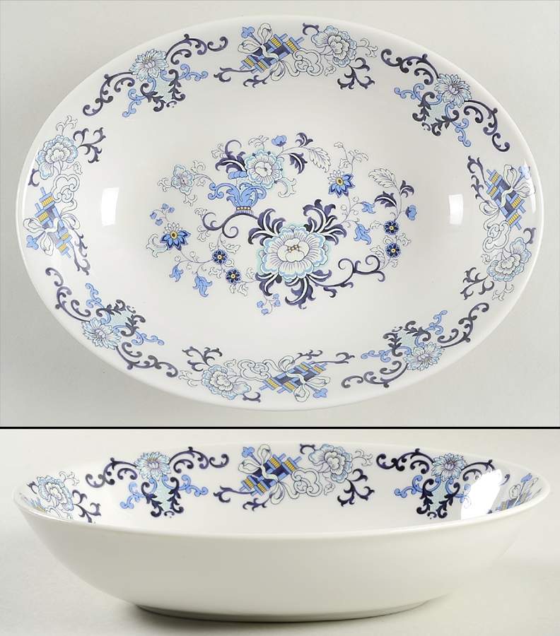 Nankin 9" Oval Vegetable Bowl by Royal Doulton-1