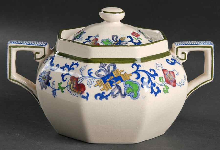 Nankin Sugar Bowl & Lid by Royal Doulton-1