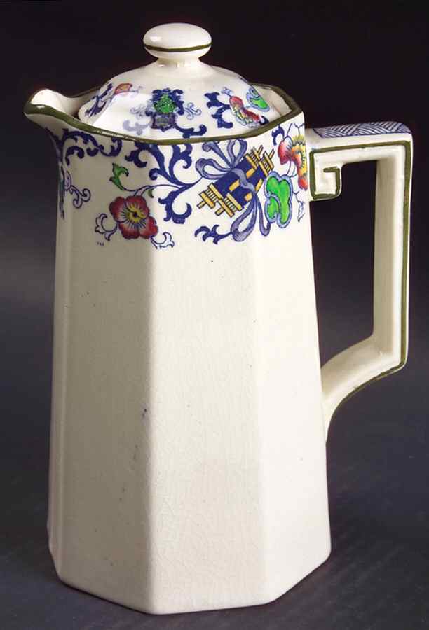 Nankin Hot Water Jug & Lid by Royal Doulton-1