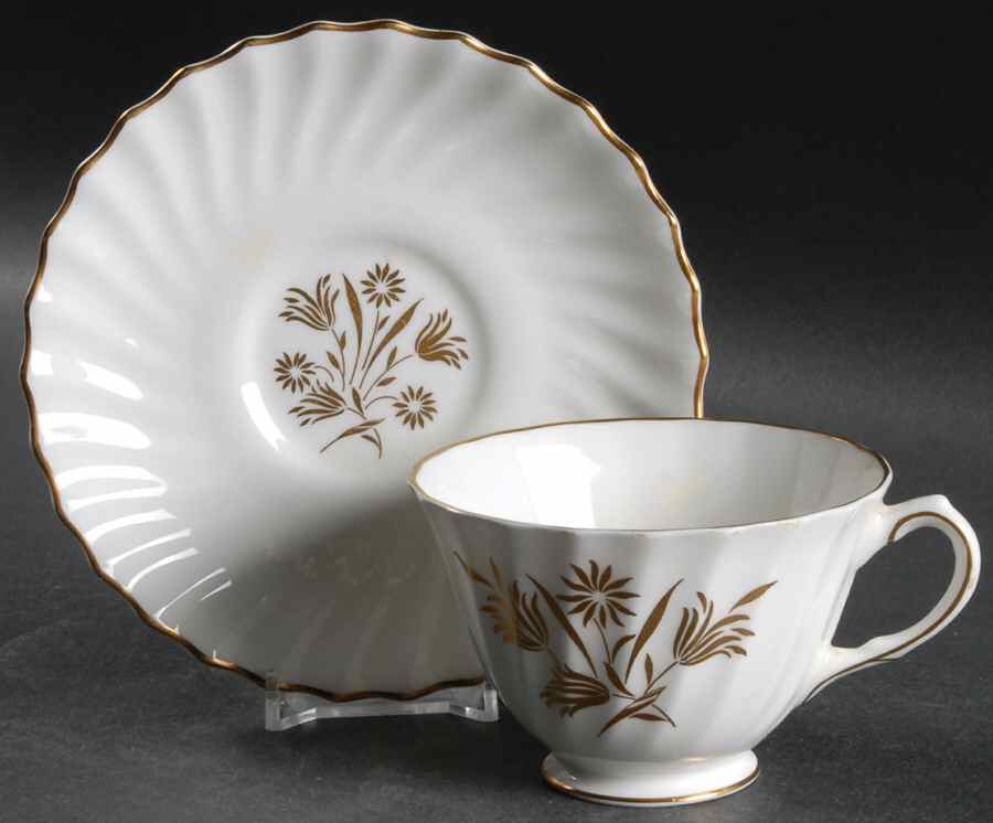 Napier Footed Cup & Saucer Set by Royal Doulton-1