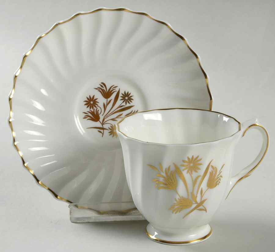 Napier Footed Demitasse Cup & Saucer Set by Royal Doulton-1