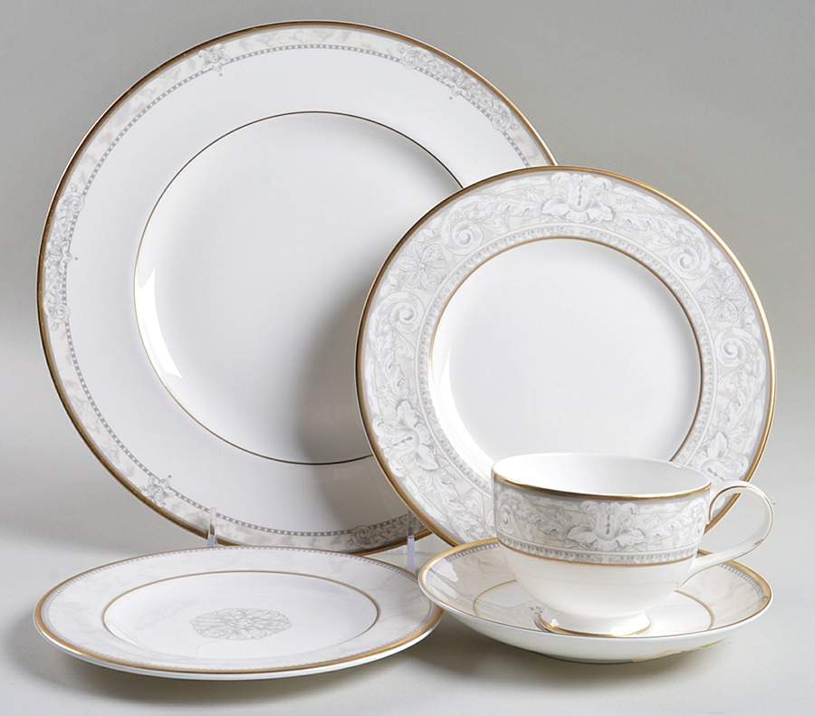 Naples (Gold Trim) 5 Piece Place Setting by Royal Doulton-1