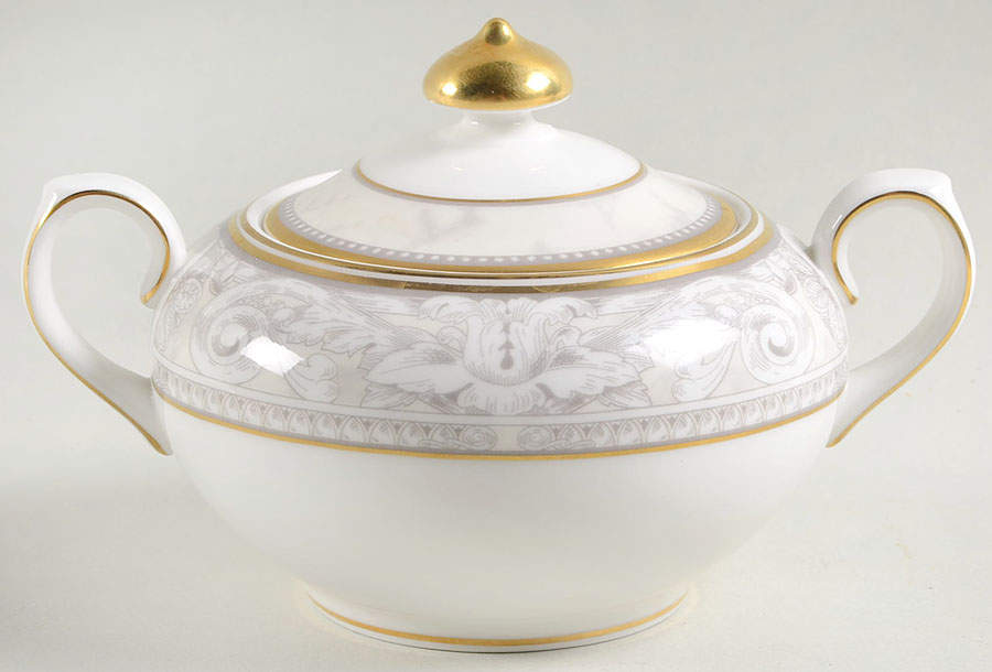 Naples (Gold Trim) Sugar Bowl & Lid by Royal Doulton-1