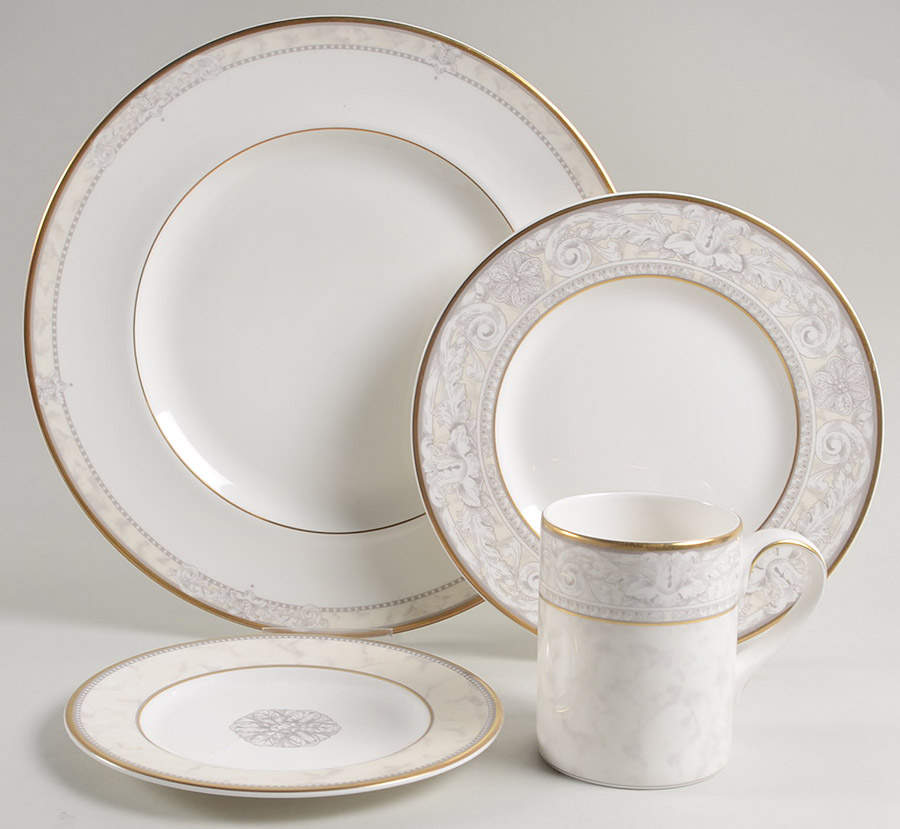 Naples (Gold Trim) 4 Piece Place Setting by Royal Doulton-1