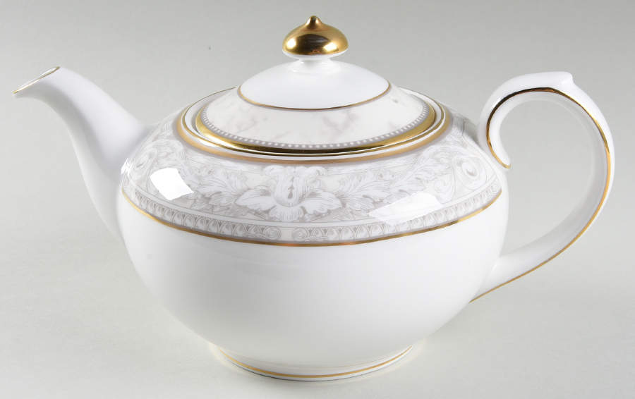Naples (Gold Trim) Teapot & Lid by Royal Doulton-1