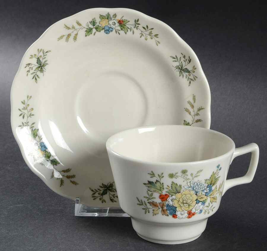 New Hampshire Flat Cup & Saucer Set by Royal Doulton-1