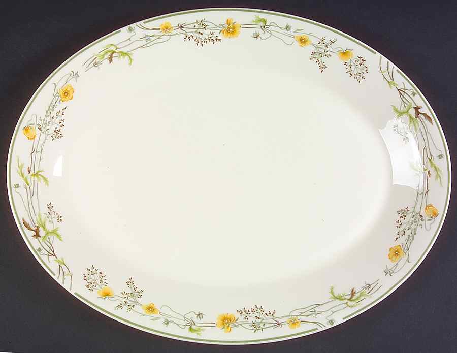 Nicole 13" Oval Serving Platter by Royal Doulton-1