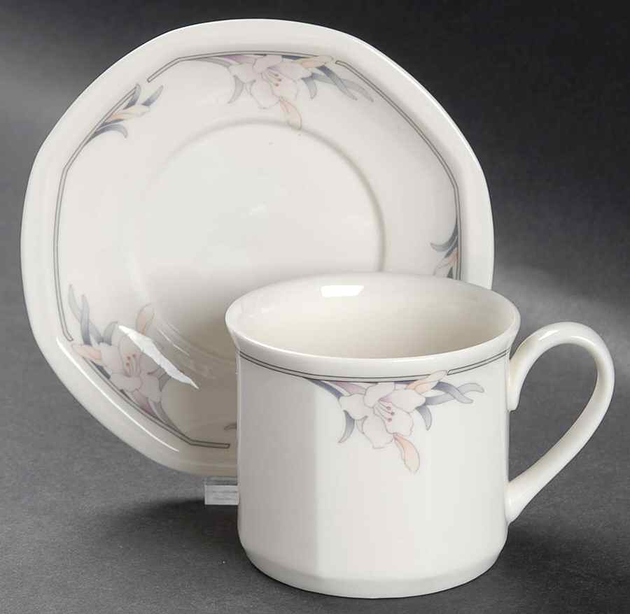 Nimbus Flat Demitasse Cup & Saucer Set by Royal Doulton-1