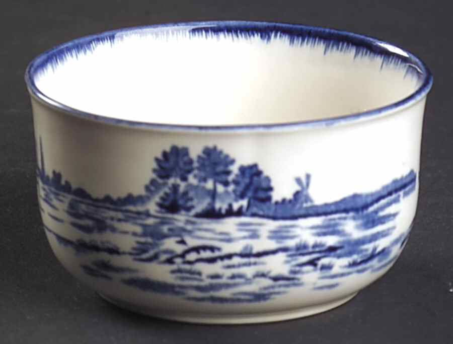 Norfolk Blue (D6294, Scalloped) Mini Open Sugar Bowl by Royal Doulton-1