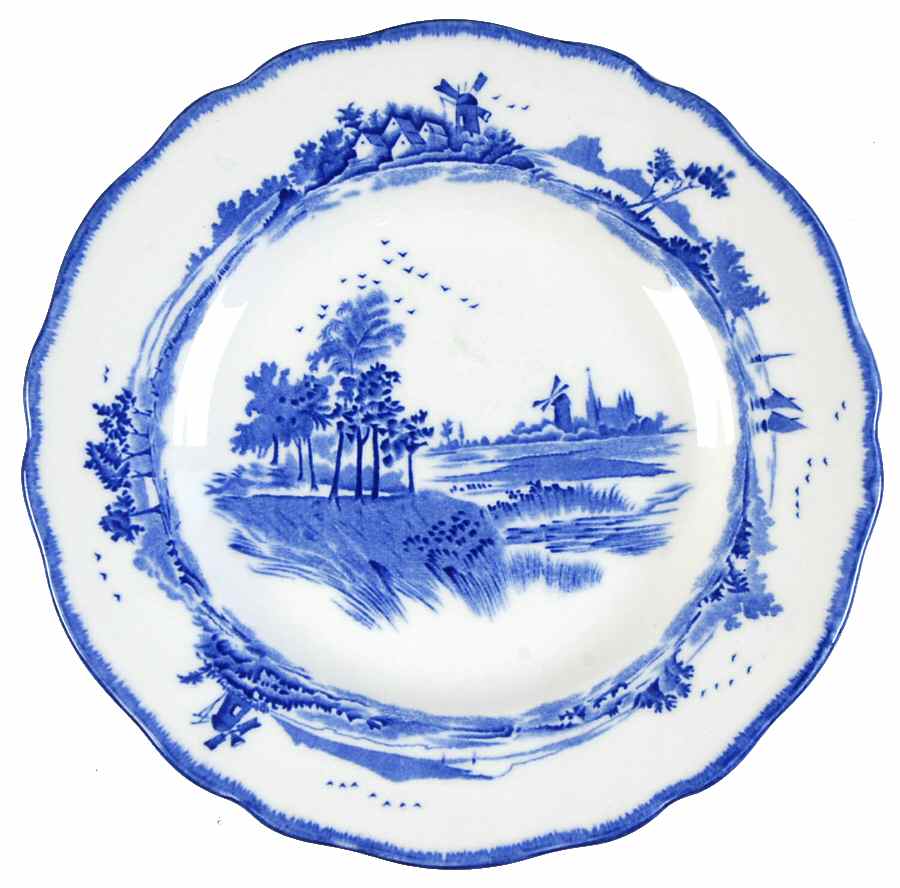 Norfolk Blue (D6294, Scalloped) Bread & Butter Plate by Royal Doulton-1