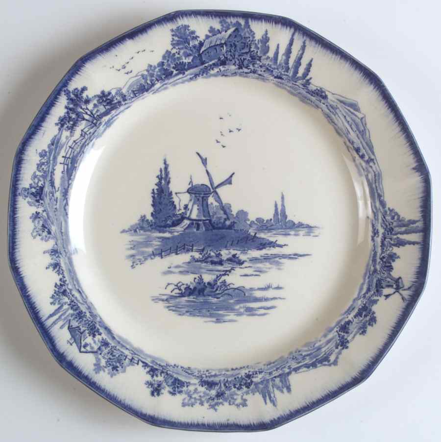Norfolk Blue (Multisided) Dinner Plate by Royal Doulton-1