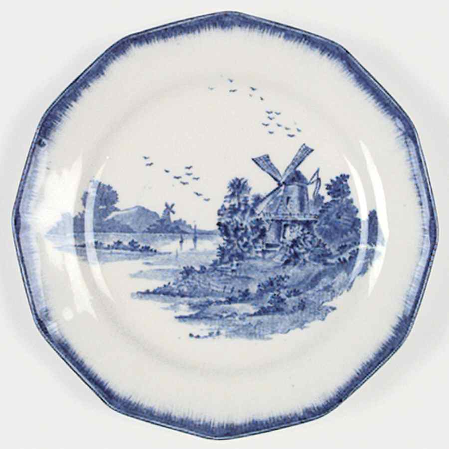 Norfolk Blue (Multisided) Bread & Butter Plate by Royal Doulton-1